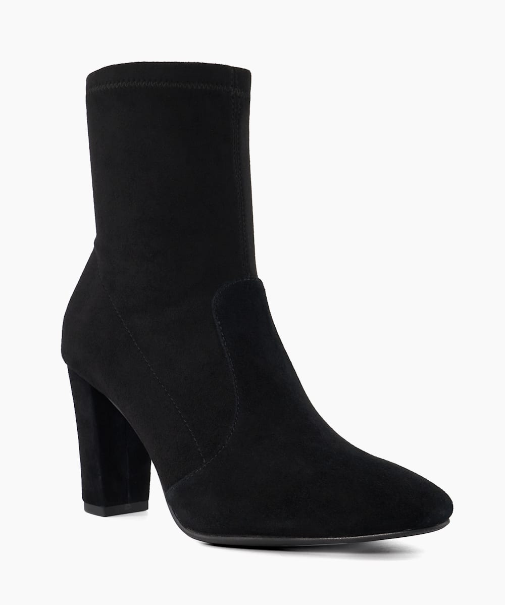 Wide fit suede ankle boots top