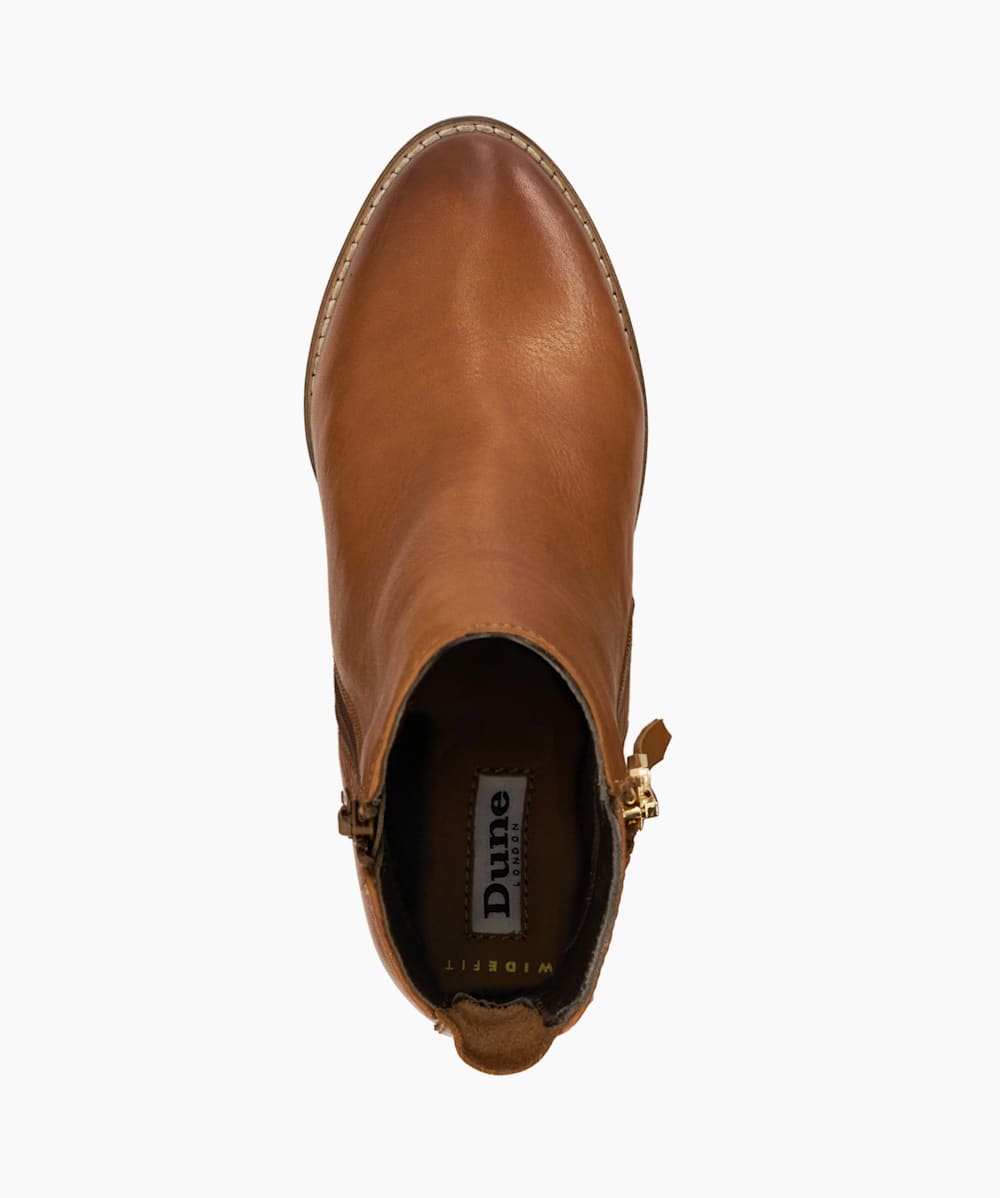 Dune wide fit boots sales