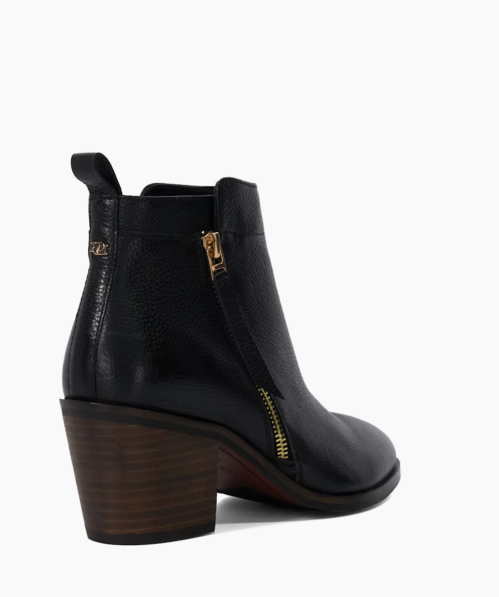 Black block booties hot sale