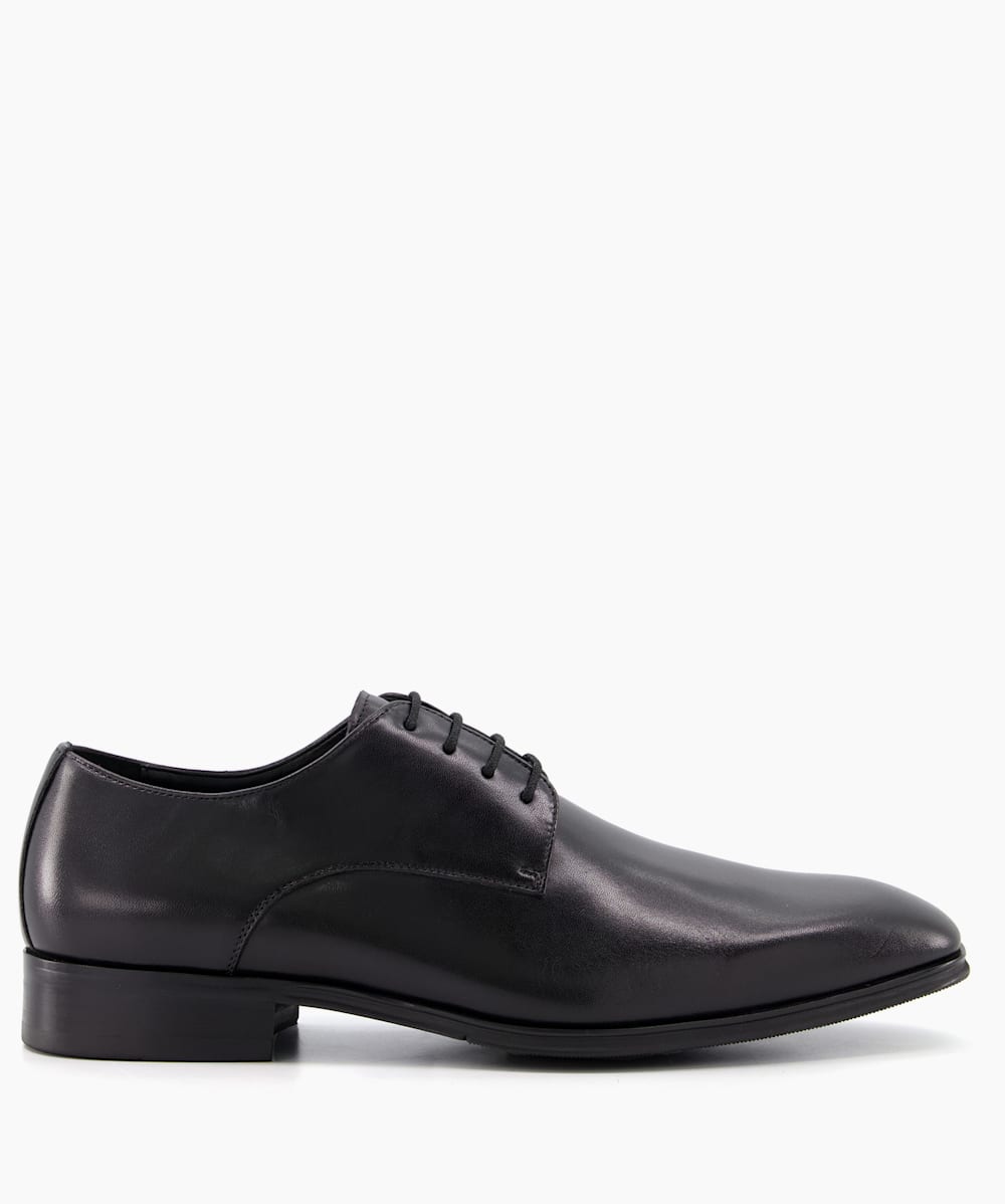 Satchel Black Wide Fit Leather Gibson Shoes Dune London