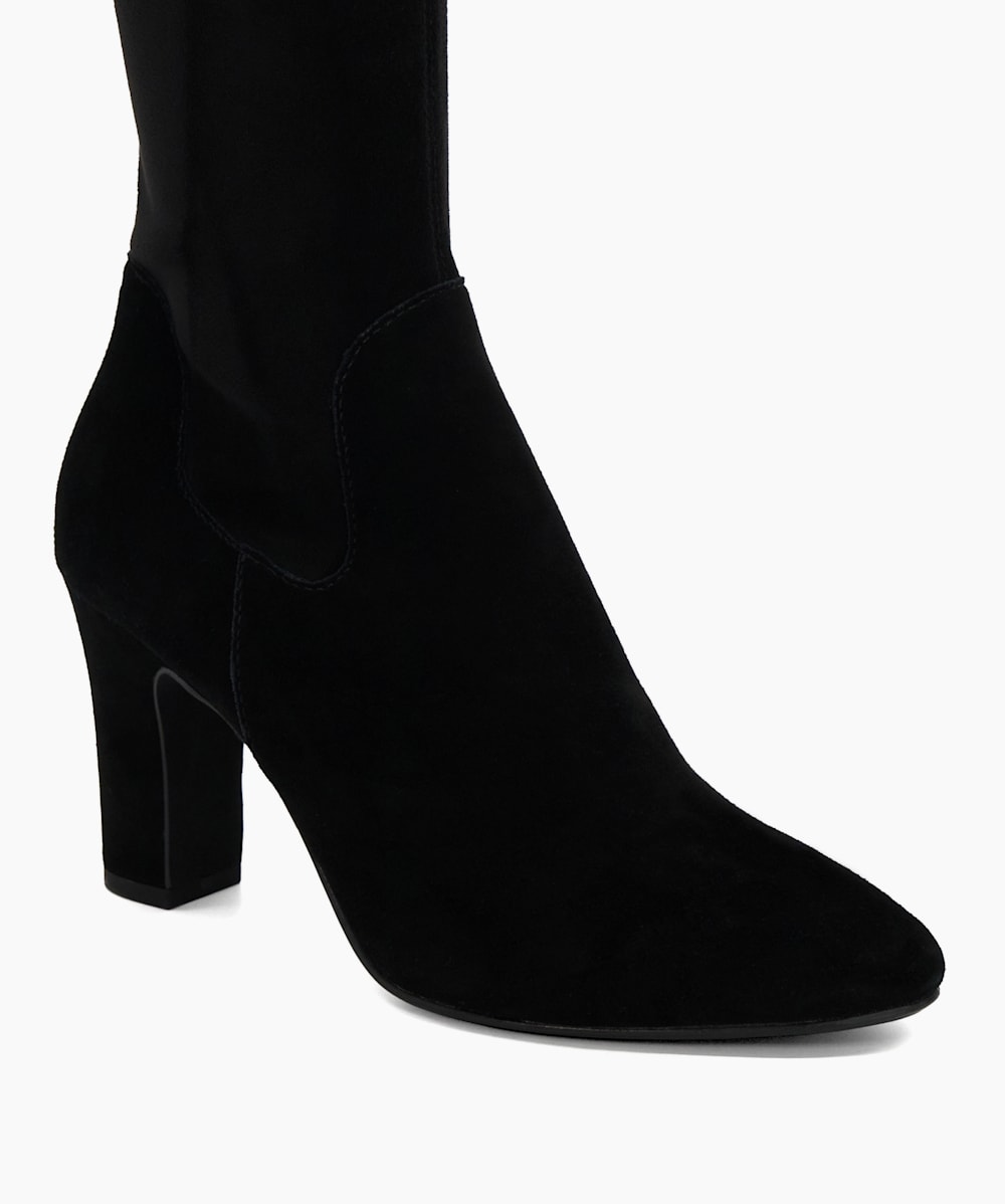 Almond toe black booties outlet