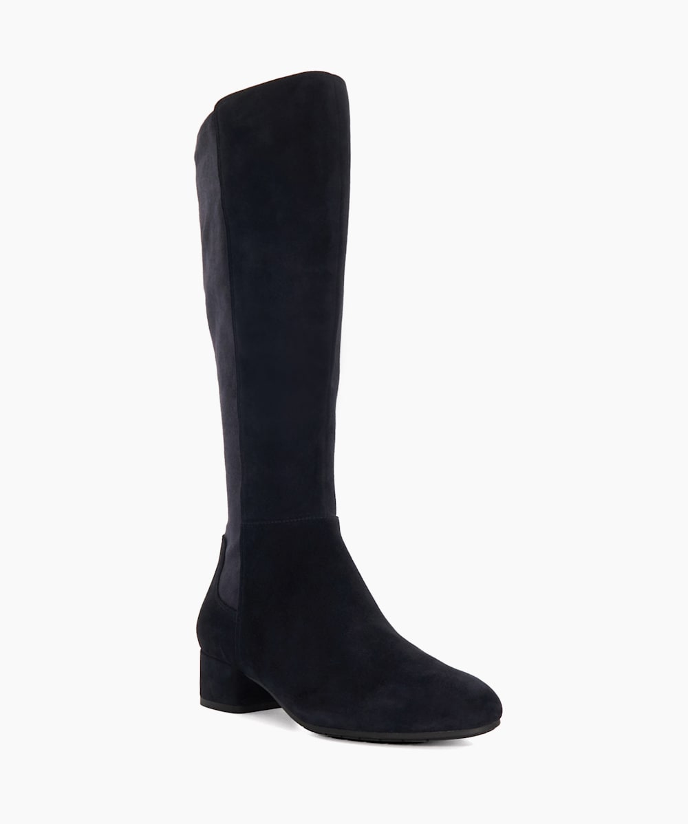 Dune wide calf boots clearance
