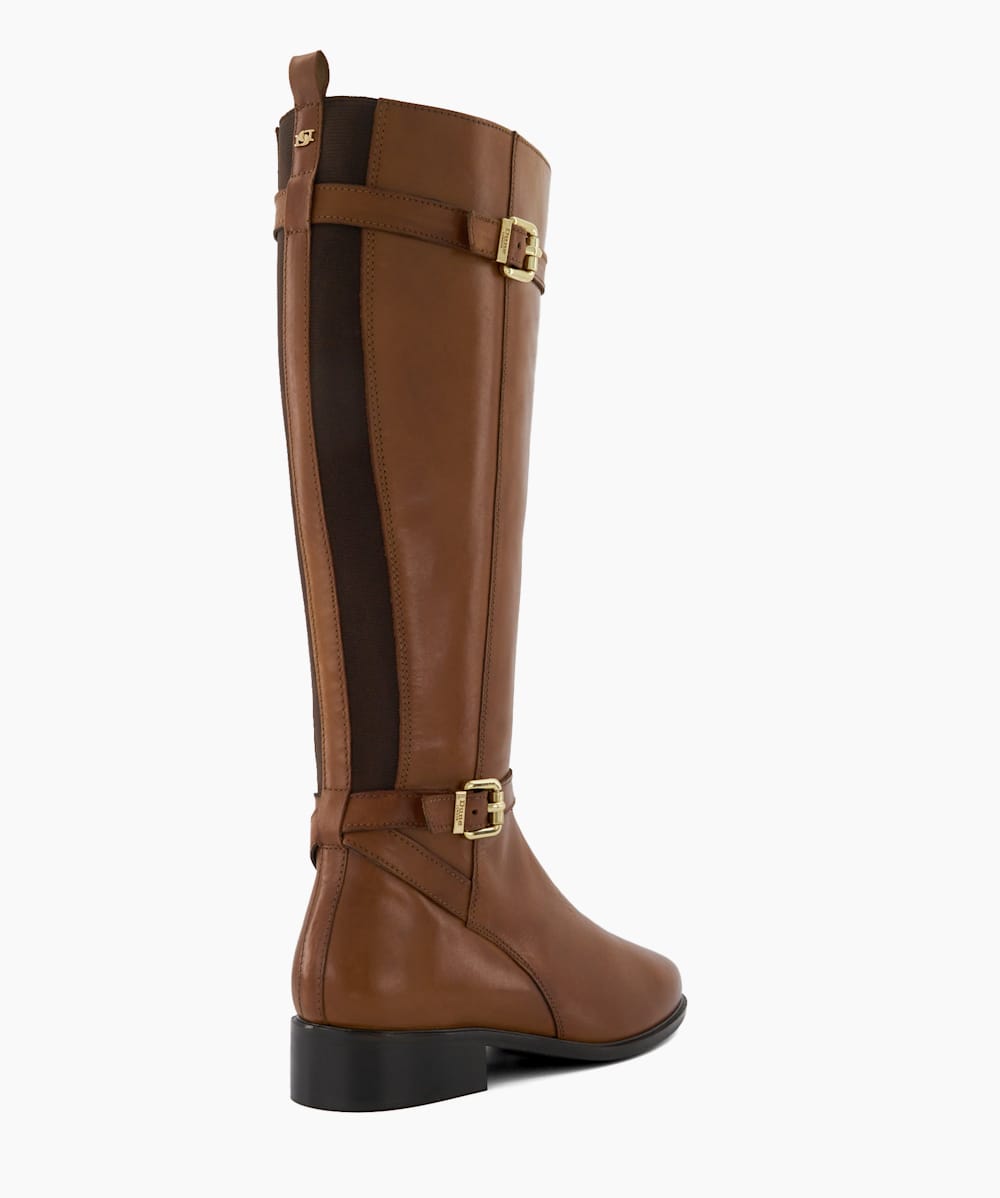 Wide fit tan clearance knee high boots