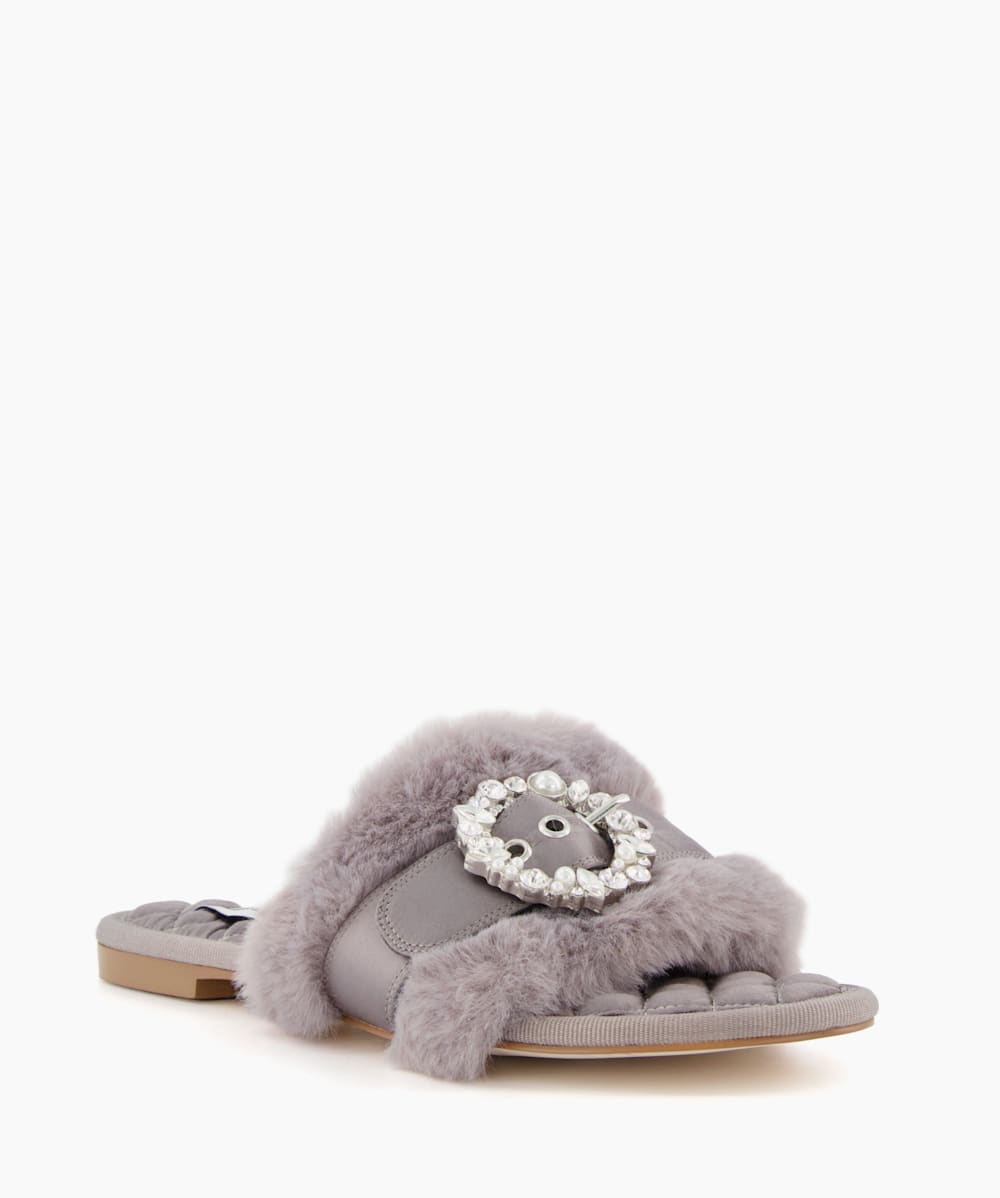 Grey slider new arrivals slippers