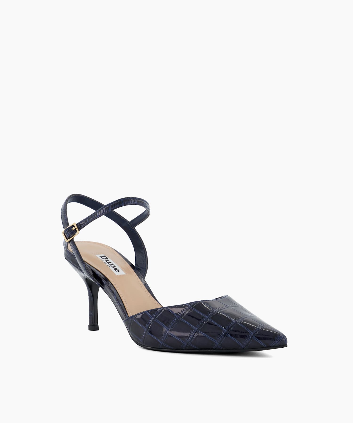 Dune navy heels sale