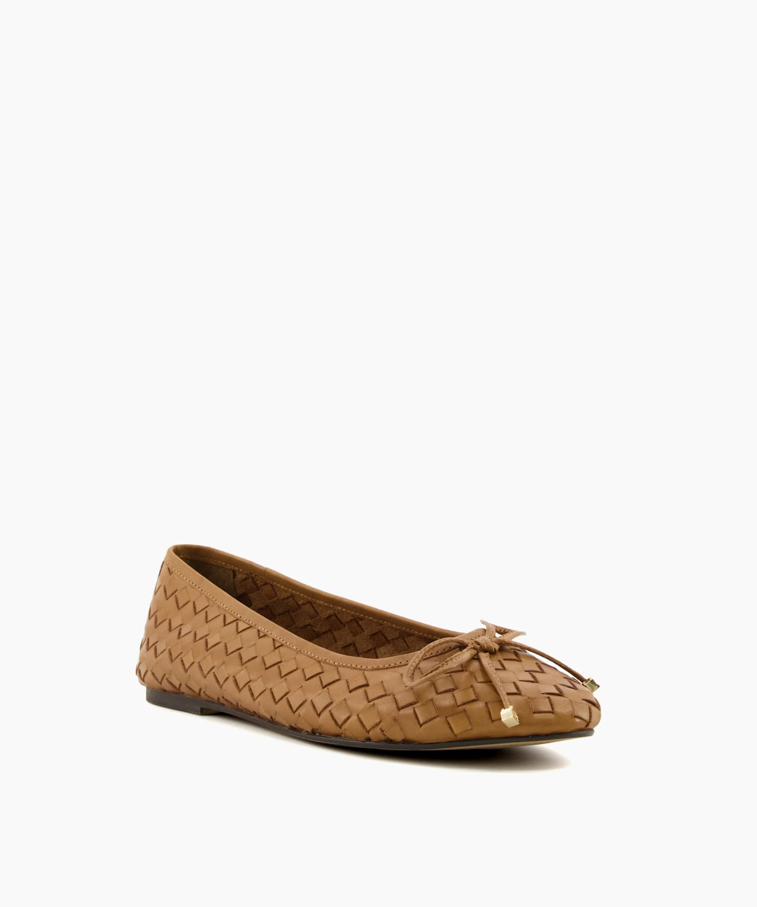 Hartlyns Tan Woven Ballet Pumps Dune London