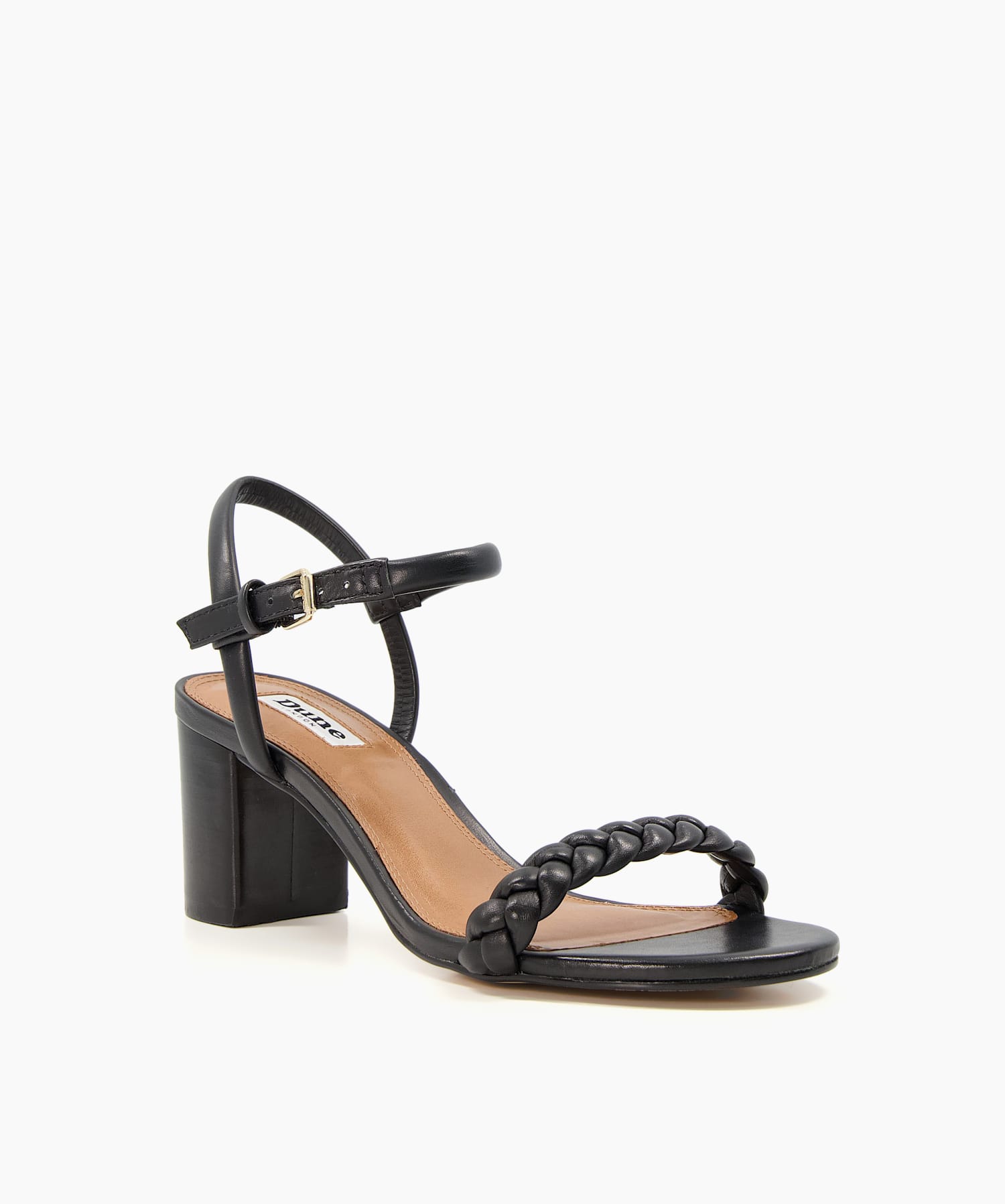 Dune black shop block heel sandals