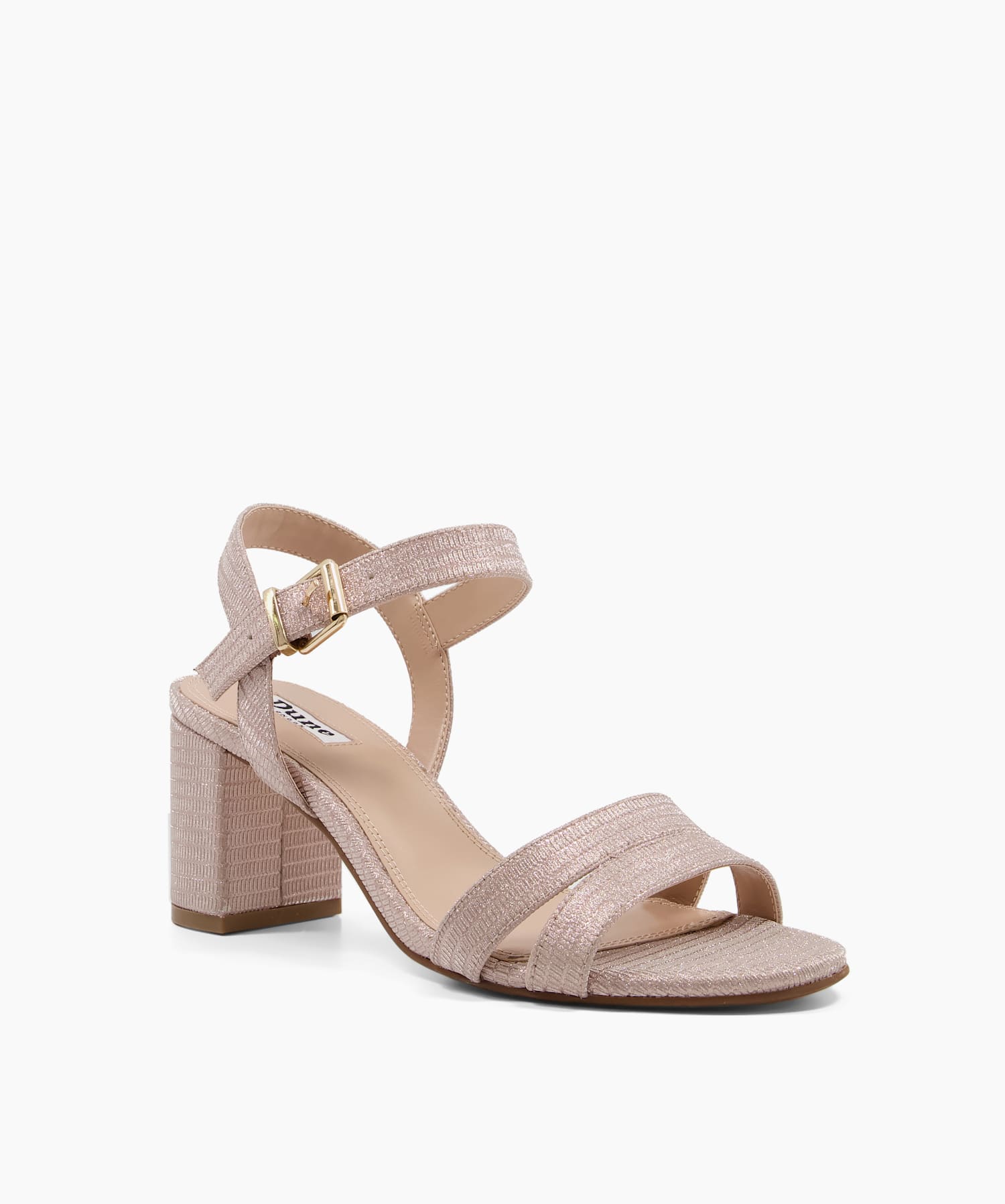 Dune rose 2025 gold sandals