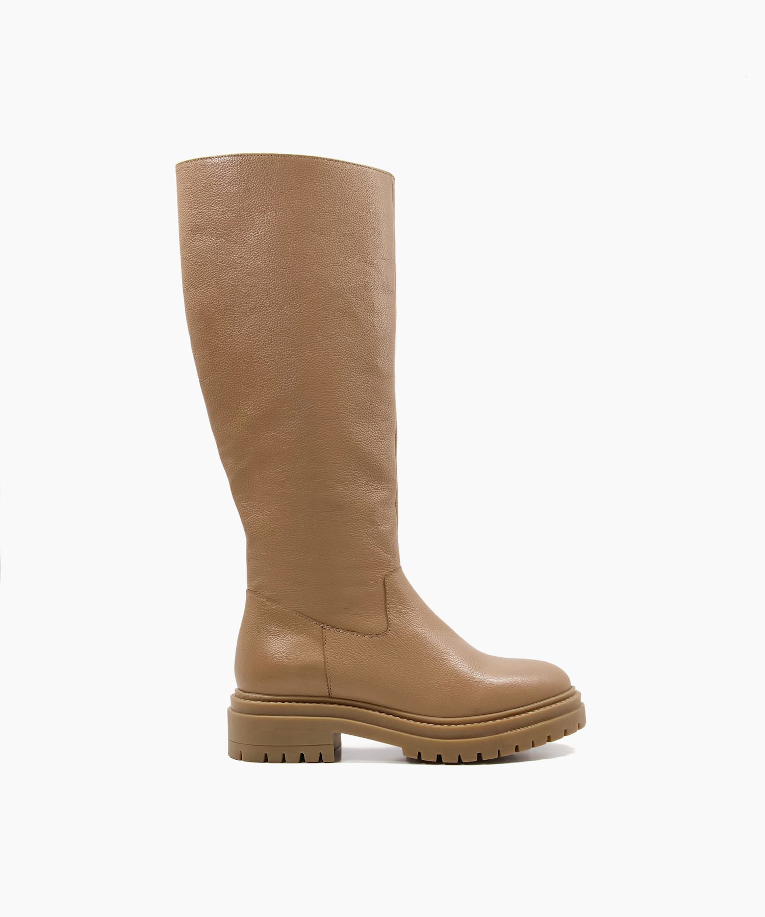 Dune tan new arrivals knee high boots