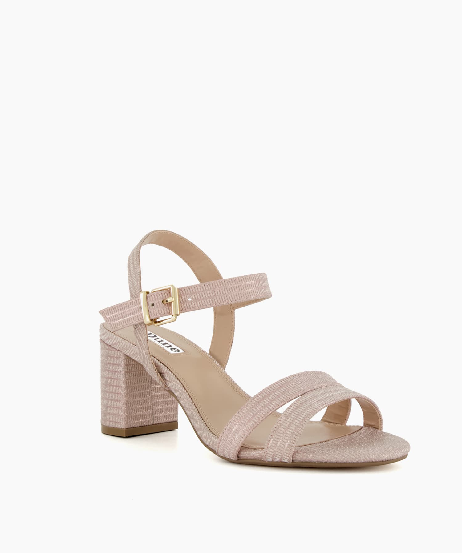Rose gold block heels wide fit sales