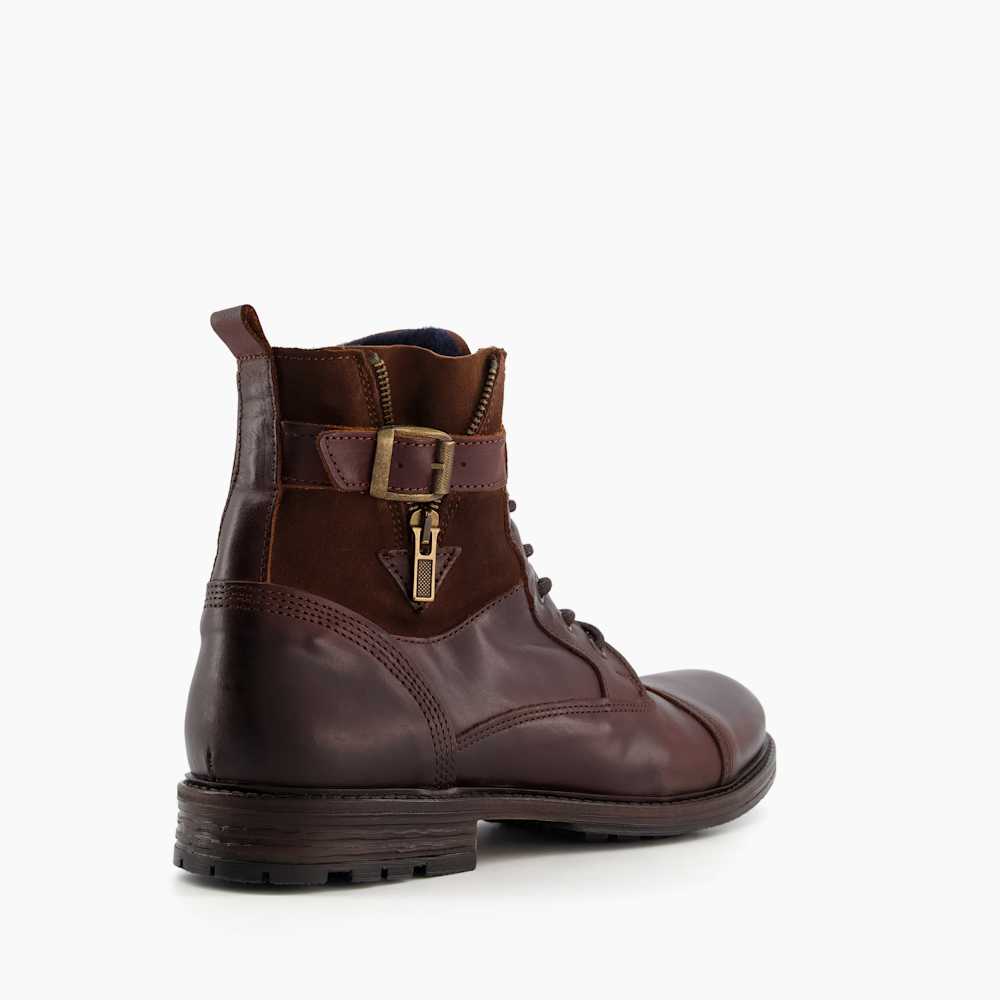 Call Brown, Casual Buckle Detail Ankle Boots | Dune London display picture 2