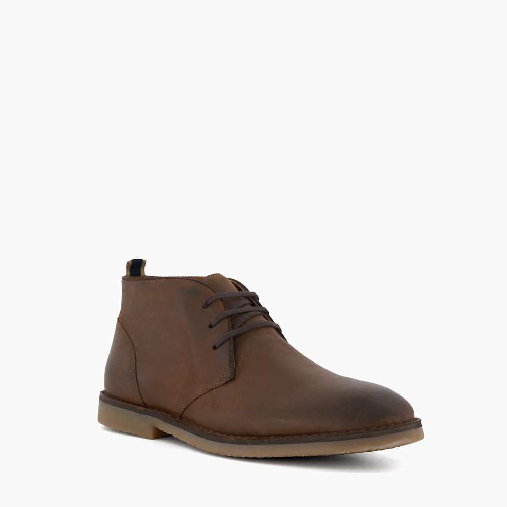Cashed Brown, Casual Chukka Boots | Dune London display picture 2