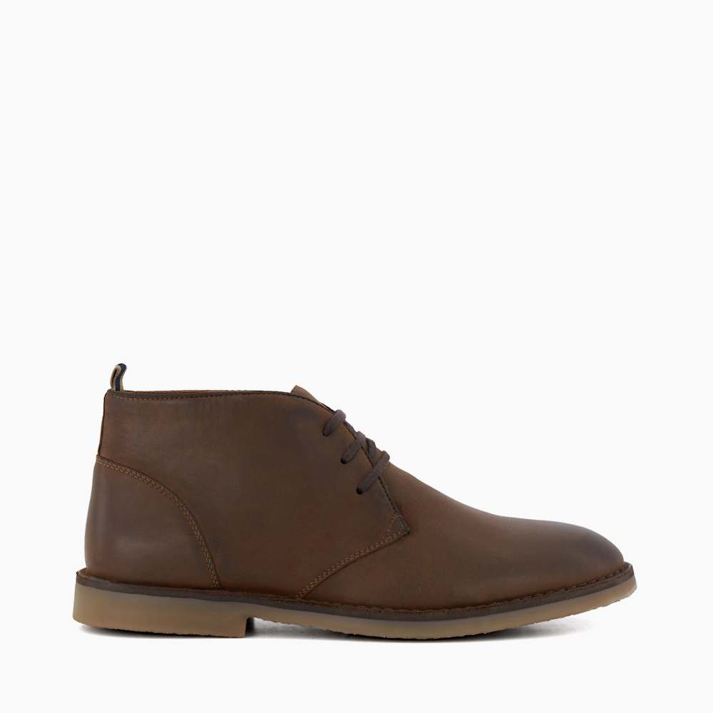 Cashed Brown, Casual Chukka Boots | Dune London display picture 3