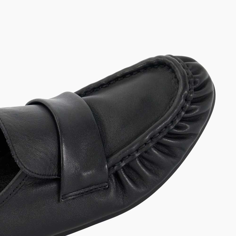 Zapatos Tipo Loafers De Cuero Para Mujer Gemini 382512-01 - Bailarinas Cómodas Y Elegantes Con Suela Flexible