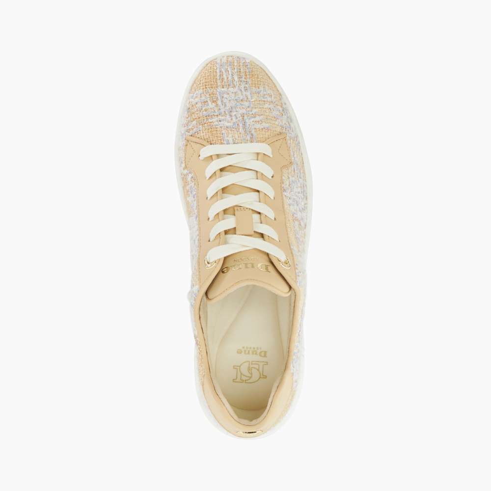 Episode Natural, Lace Up Flatform Trainers | Dune London