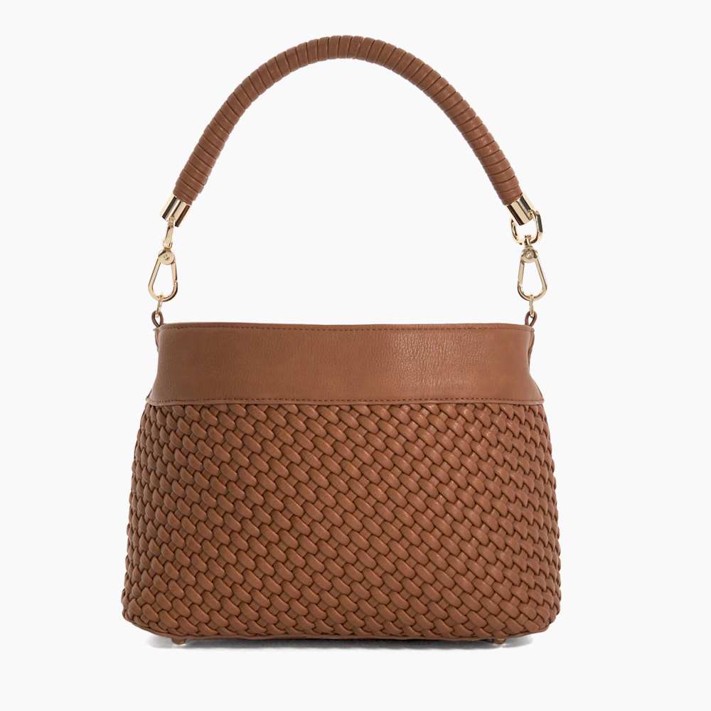 Dinidelphie Tan, Top Handle Shoulder Bag | Dune London