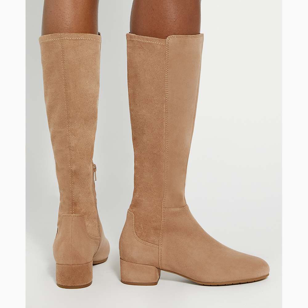 (取寄) デューンロンドン レディース タイラ Dune London women Tayla Caramel Tayla Caramel, Stretch Knee High Boots | Dune London