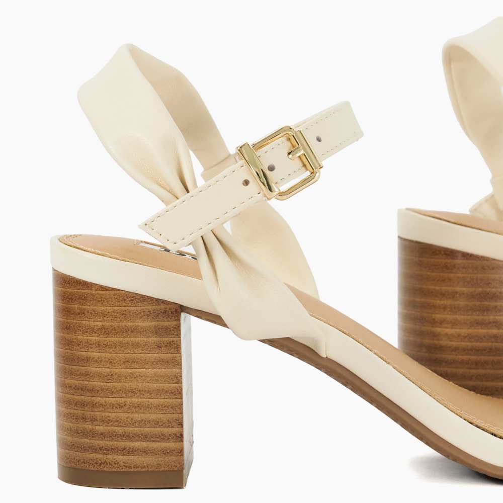 (取寄) デューンロンドン レディース  Dune London women Jaliz Ecru Jaliz Ecru, Open Toe Block Heel Shoes | Dune London