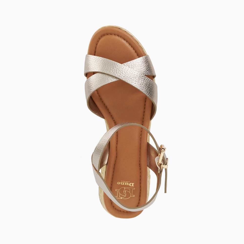 Sandales Croisées KELIDON - Cuir Nappa Souple - Semelle Super Coussinée - Neuves Avec Boîte