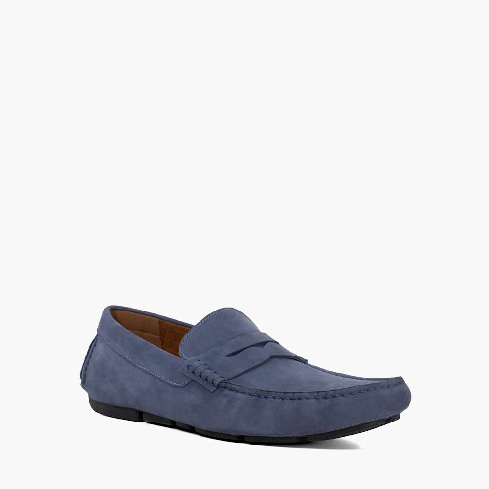Bradlay Blue, Suede Driver | Dune London display picture 2