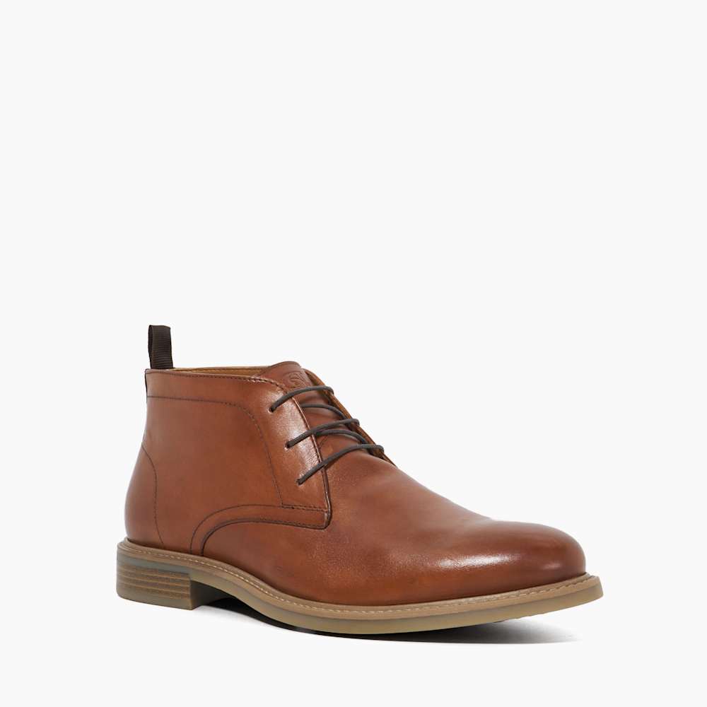 Dune London Mens Brown Leather Ankle Low Chukka Boots Size EU 41 US 8 Casual Dune London | Shoes | Dune London Mens Brown Leather Ankle  main image 4
