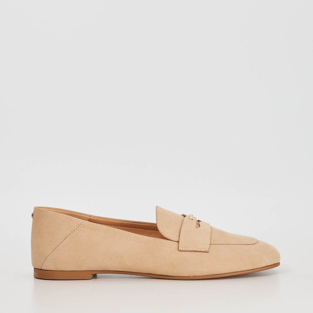 Dune London suede penny loafers Sz 44 / 10M Glances Sand, Leather Crush Back Logo Penny Loafers | Dune  main image 4