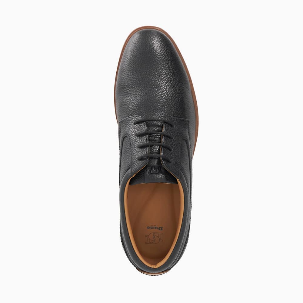 Brydon Black, Leather Lace Up Casual Shoes | Dune London