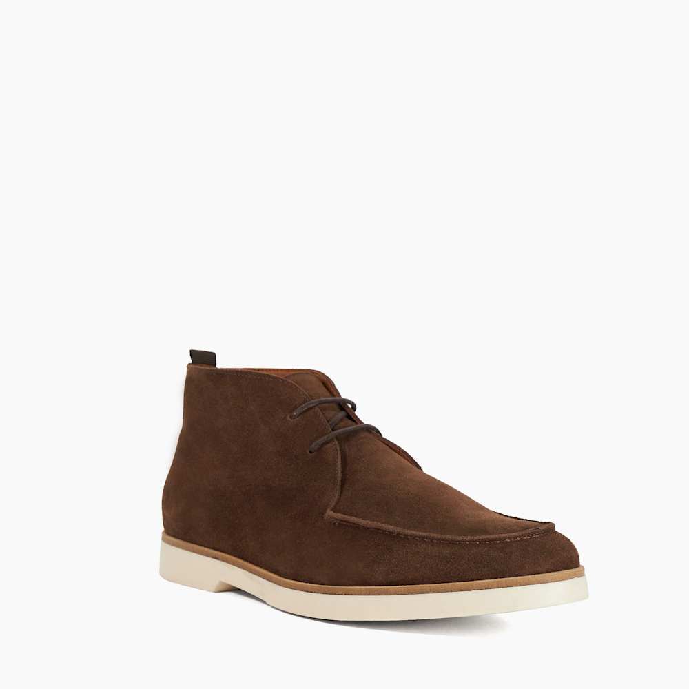Citron Brown, Suede Casual Boots | Dune London display picture 1