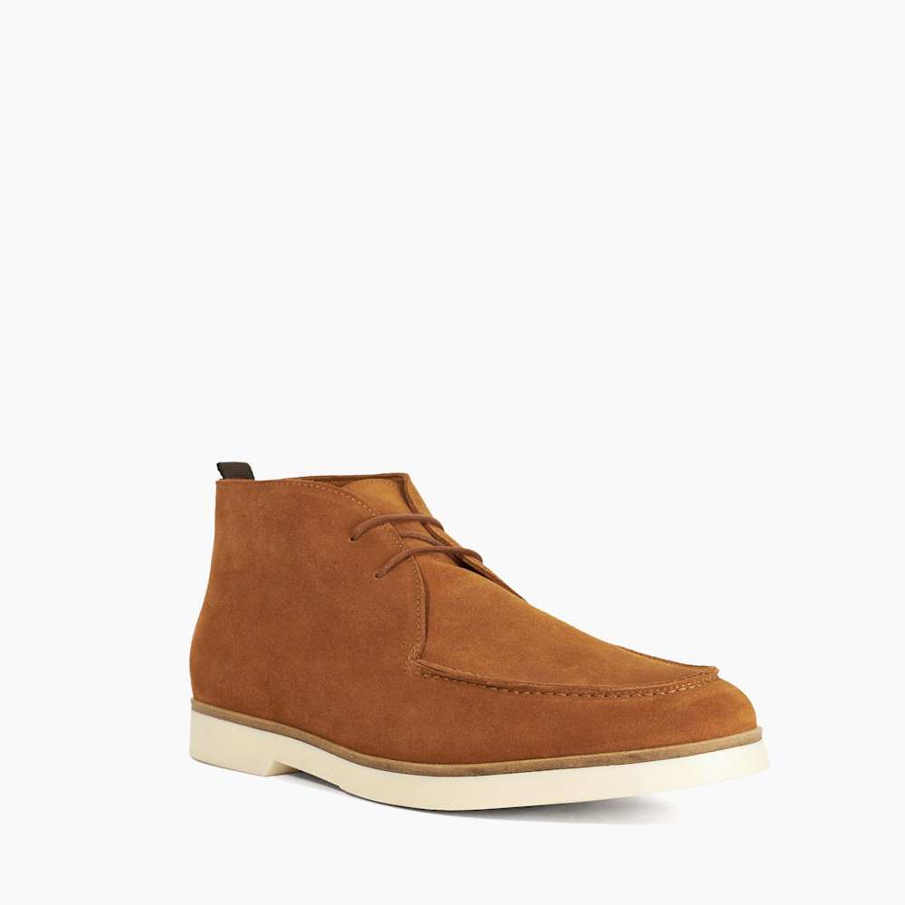 Citron Tan, Suede Casual Boots | Dune London display picture 1