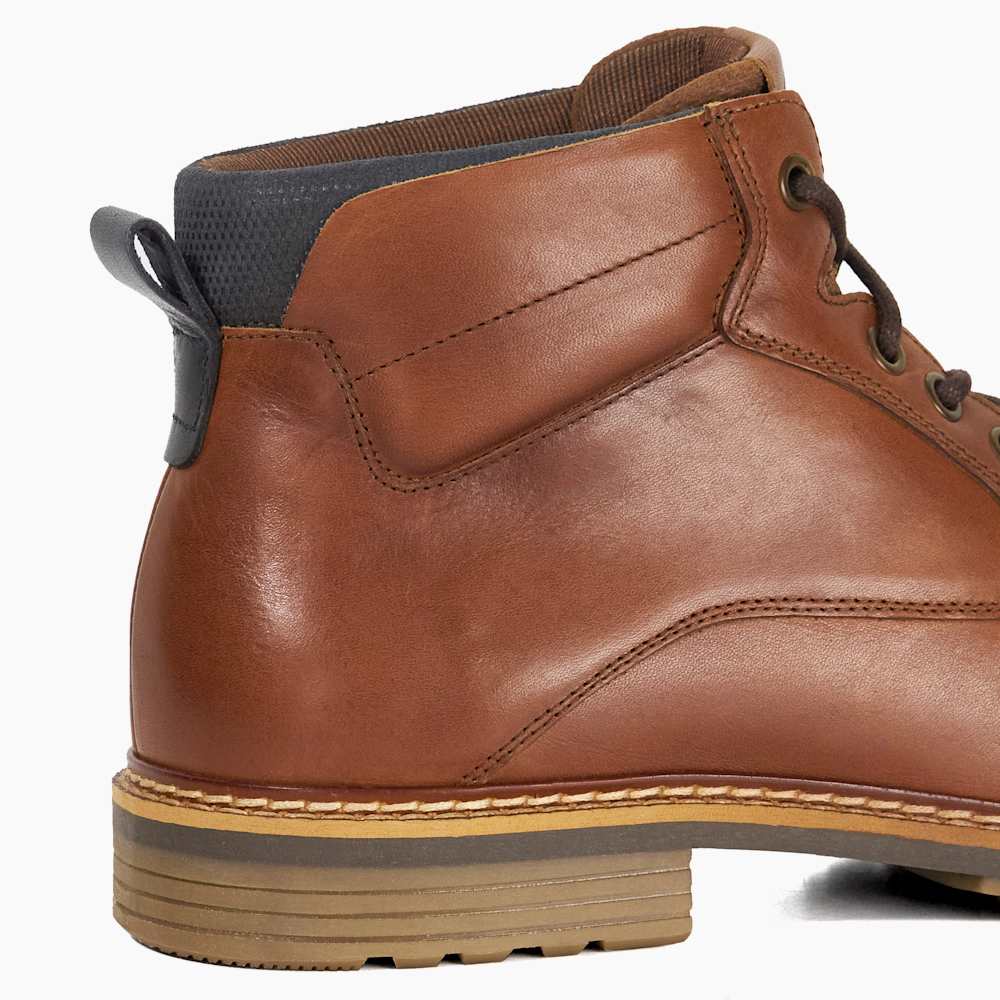Dune boots with laces from London! Size 45 in excellent condition! Simpson Tan, Leather Lace-up Ankle Boots | Dune London main image 3