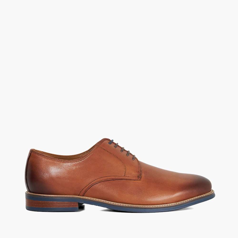 Stanley Tan, Leather Lace-Up Shoes | Dune London display picture 3