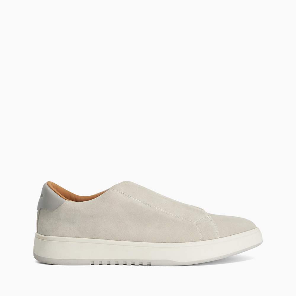 Troys Grey, Troys Lace-less Cupsole Trainers | Dune London display picture 1