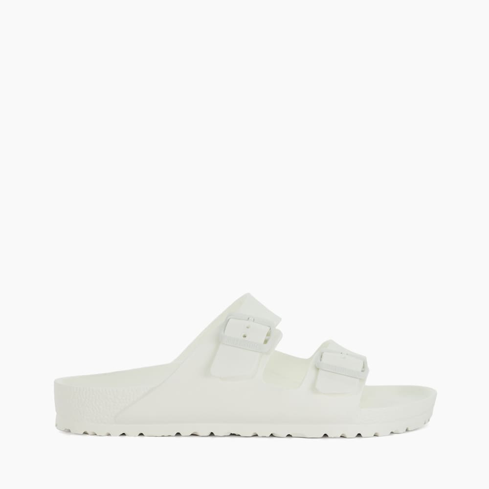 Arizona Eva Men White Birkenstock Arizona Two Strap Sandals Dune London