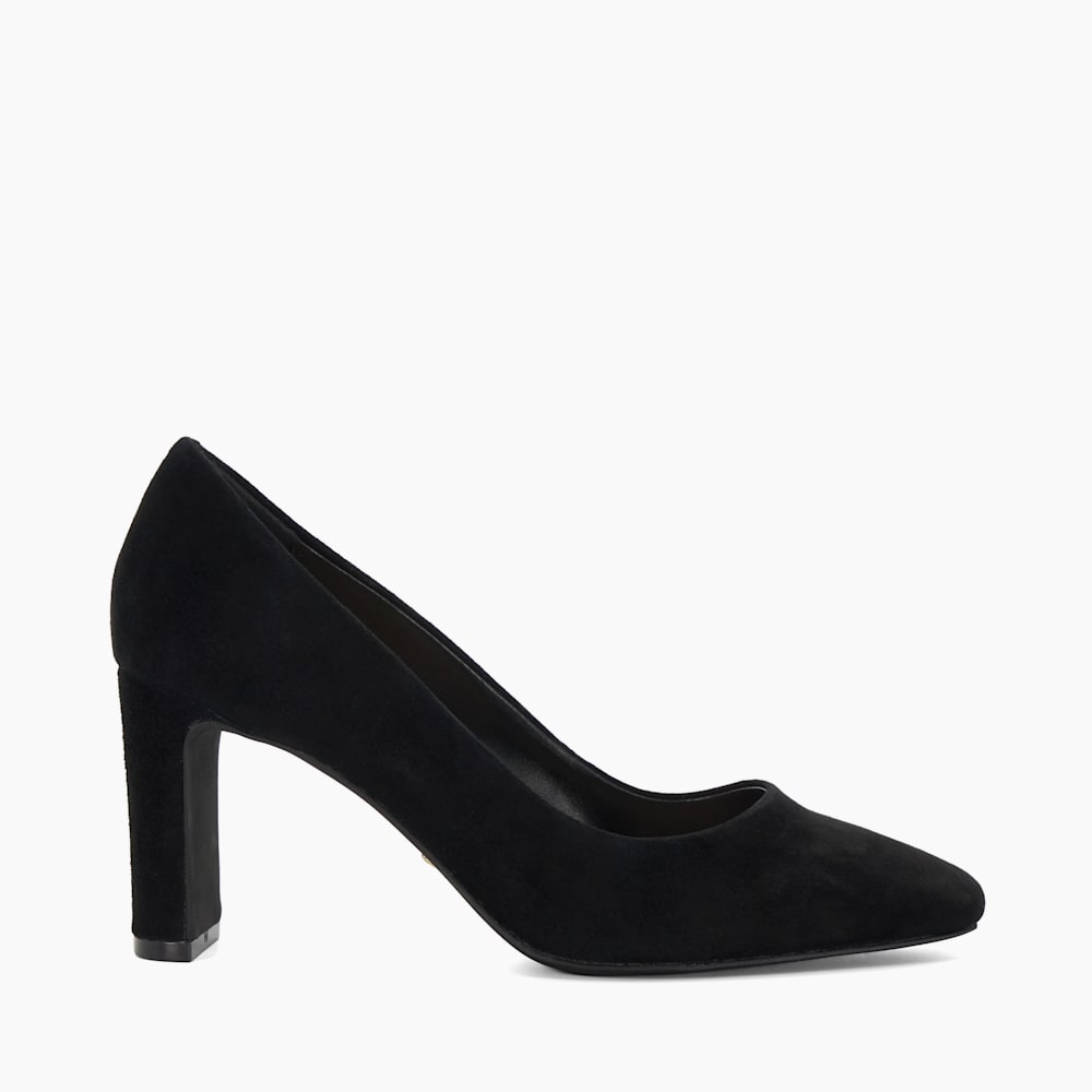 Black block heel court shoes uk discount