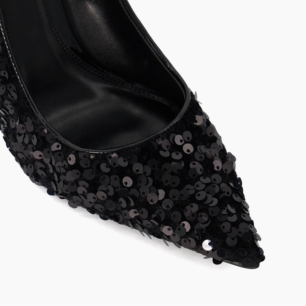 Black sequin shoes outlet