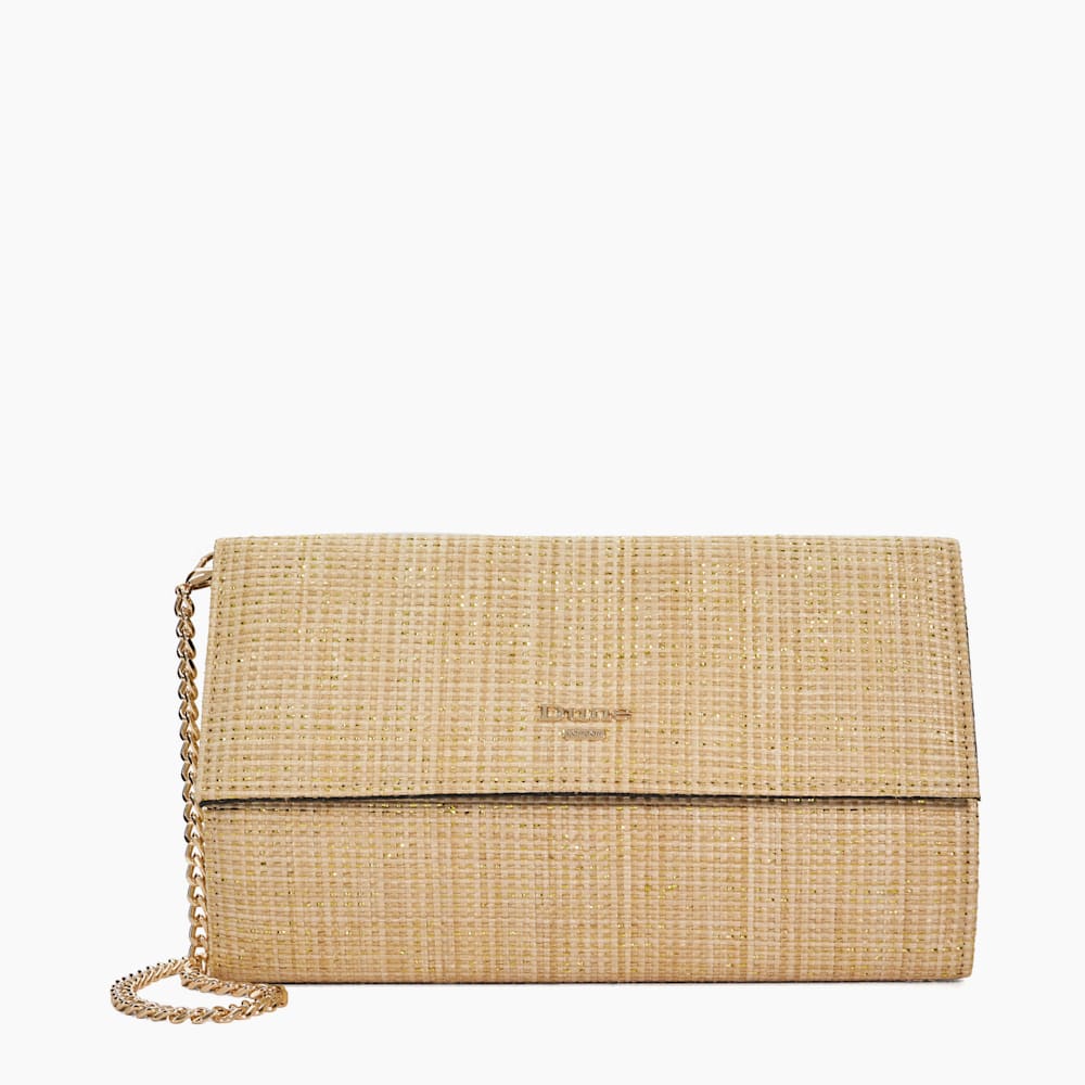 Ballads Gold Clutch Bag Dune London