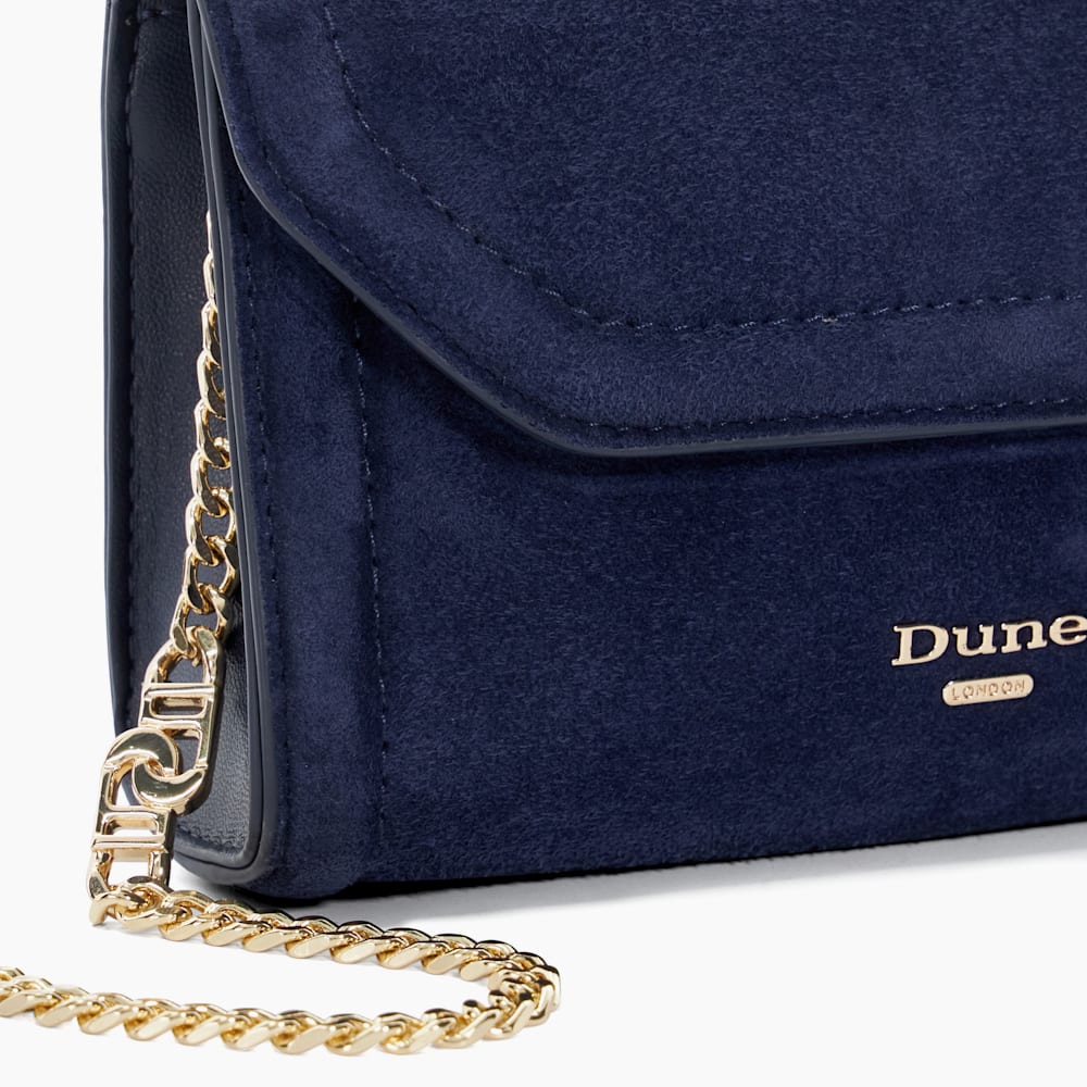 Dune blue clutch bag new arrivals