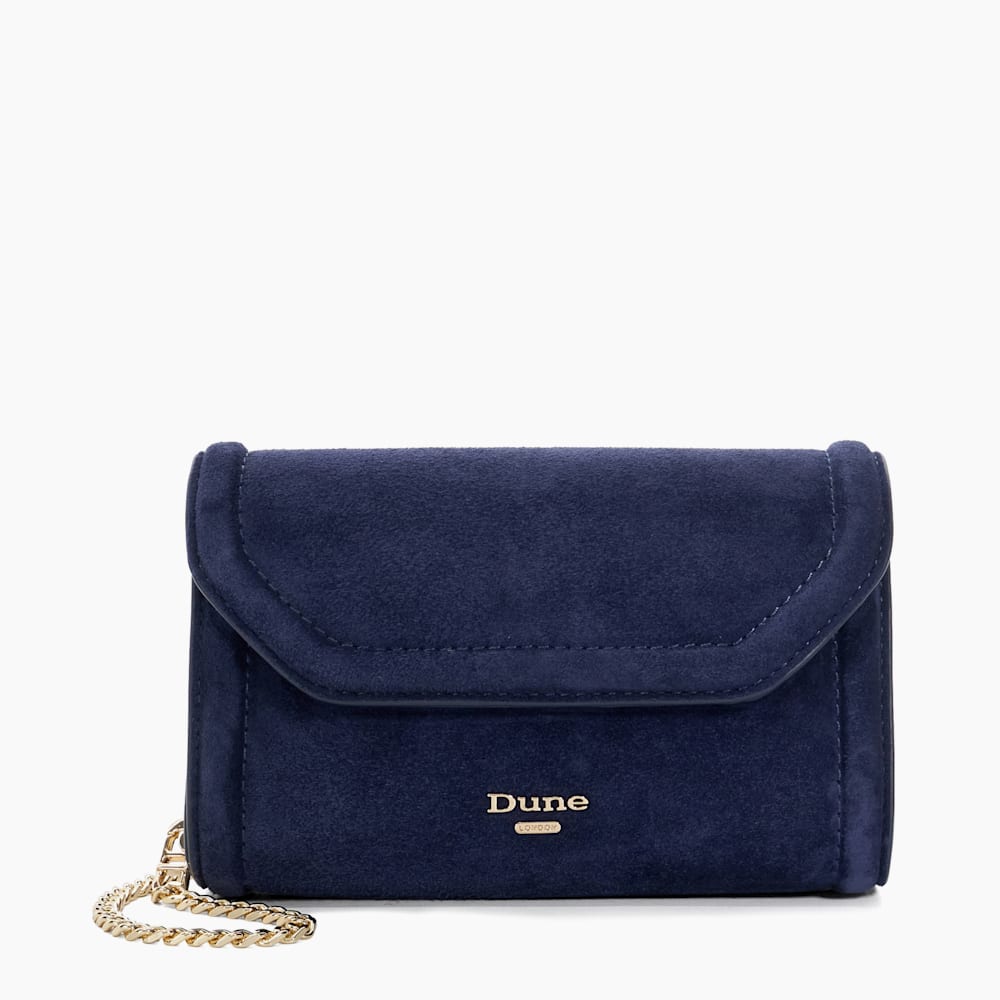 Dune navy clutch bag deals