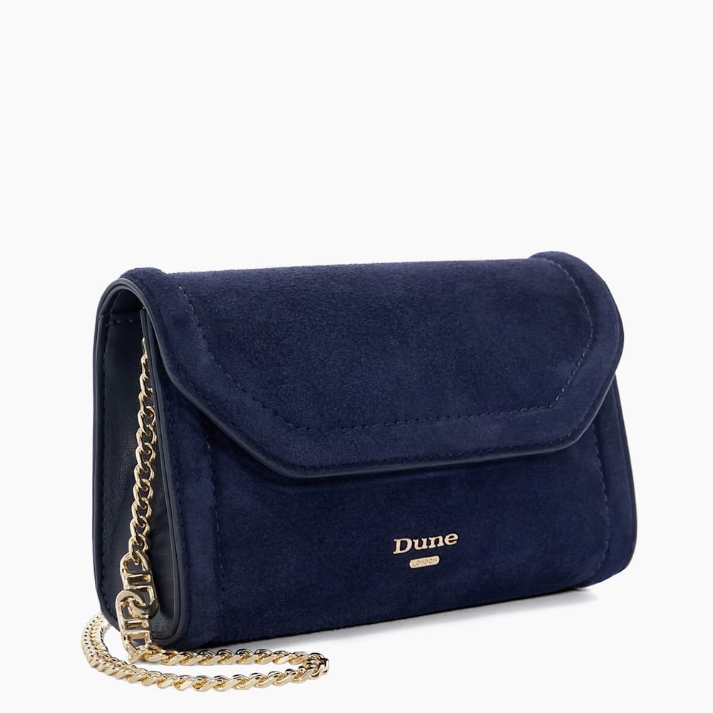 Dune navy clutch bag shop