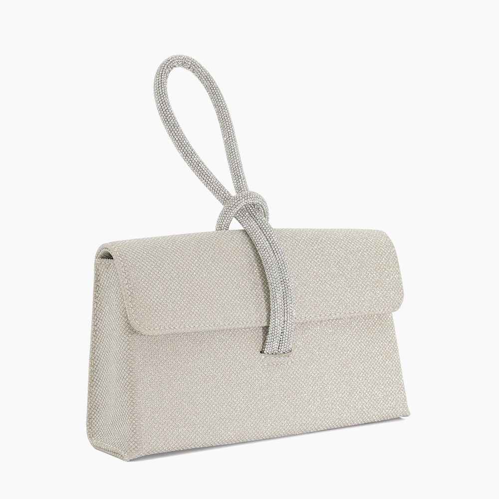 Brynie Gold Handtasche mit Diamantenschlaufe als Henkel Dune London
