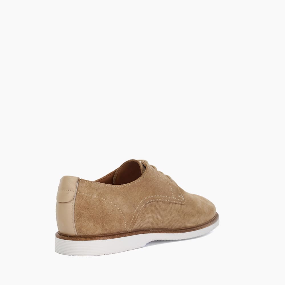 Careys Beige, Casual Suede Lace-Up Shoes Dune London