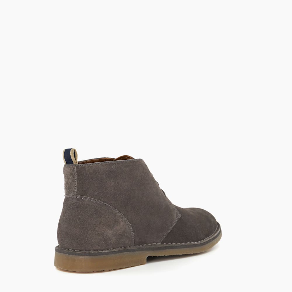 Cashed Dark Grey Casual Chukka Boots Dune London