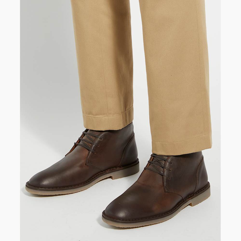Cashed Brown Casual Chukka Boots Dune London