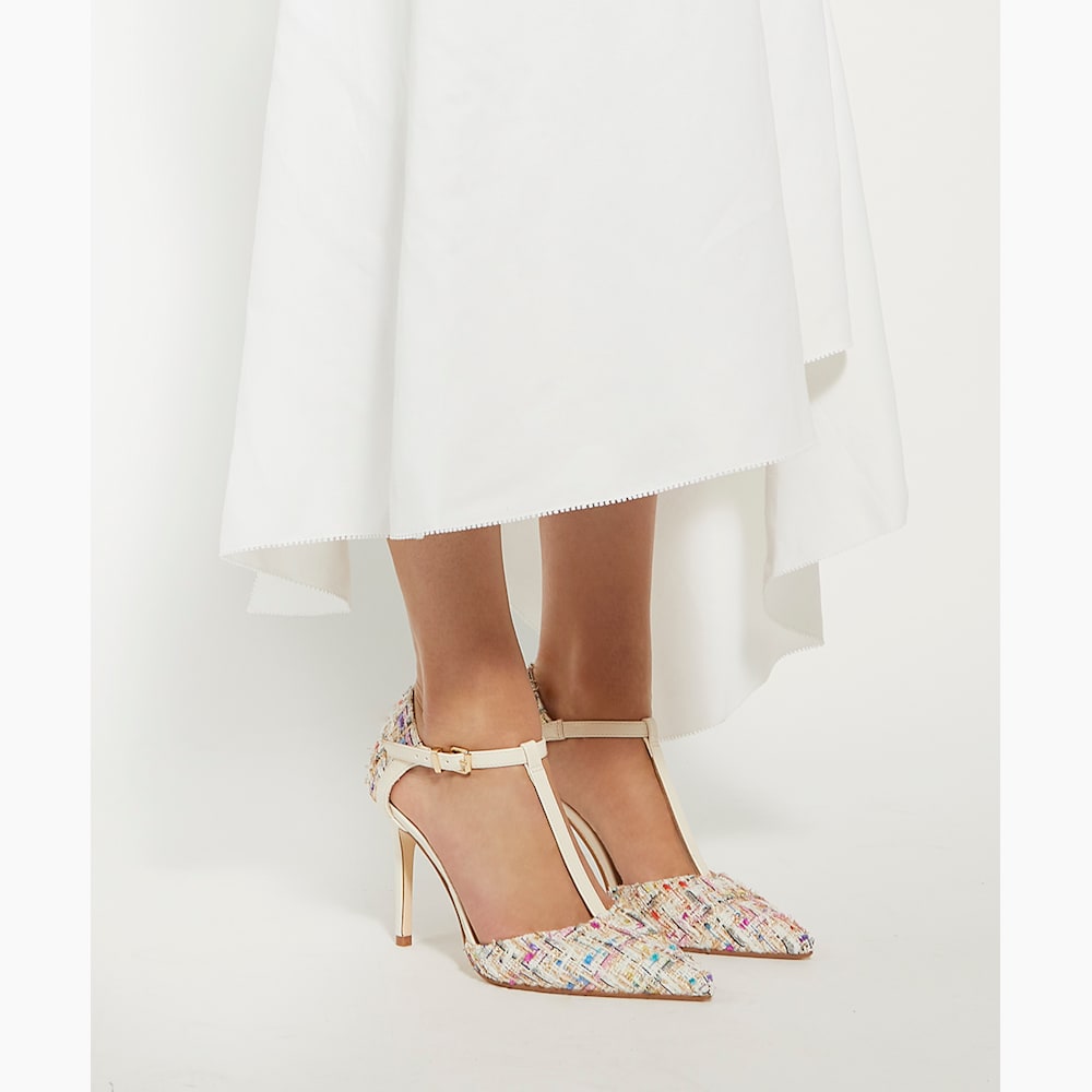 Casta Mehrfarbig Pumps mit T Steg Dune London