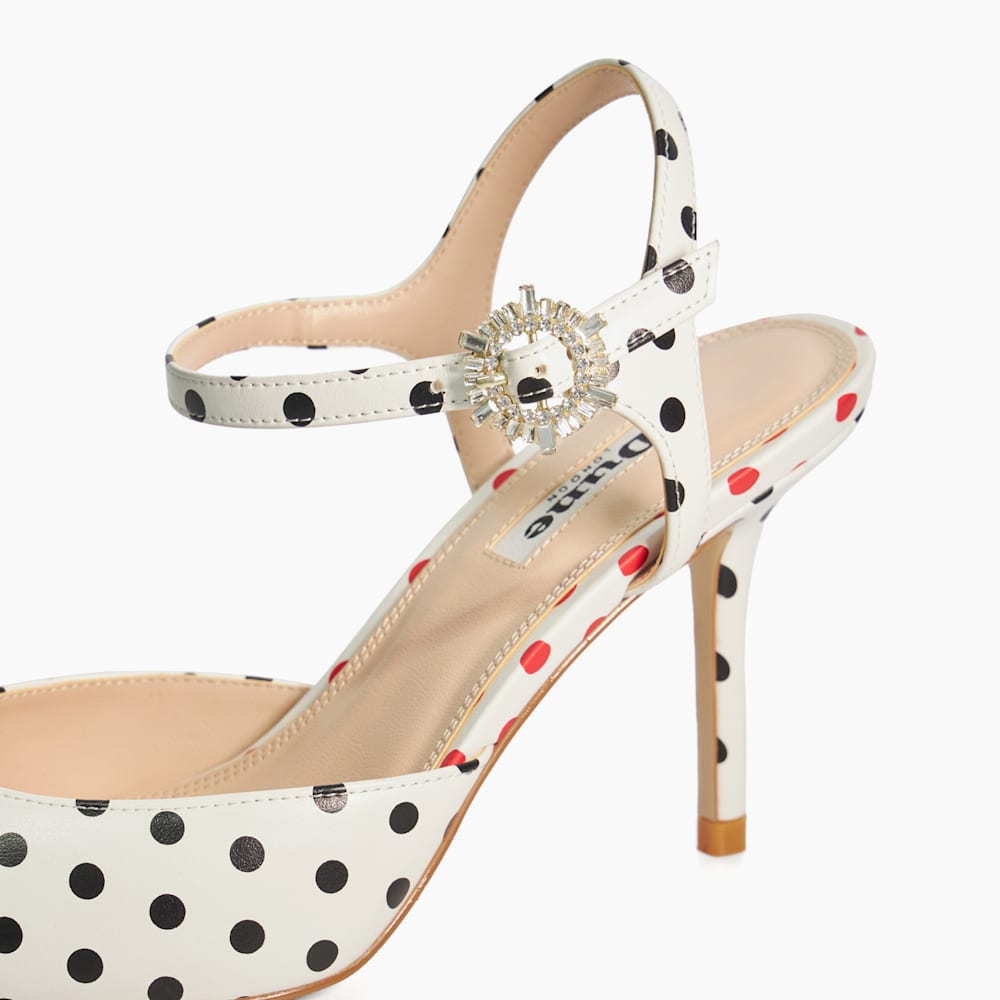 Polka dot high heels store