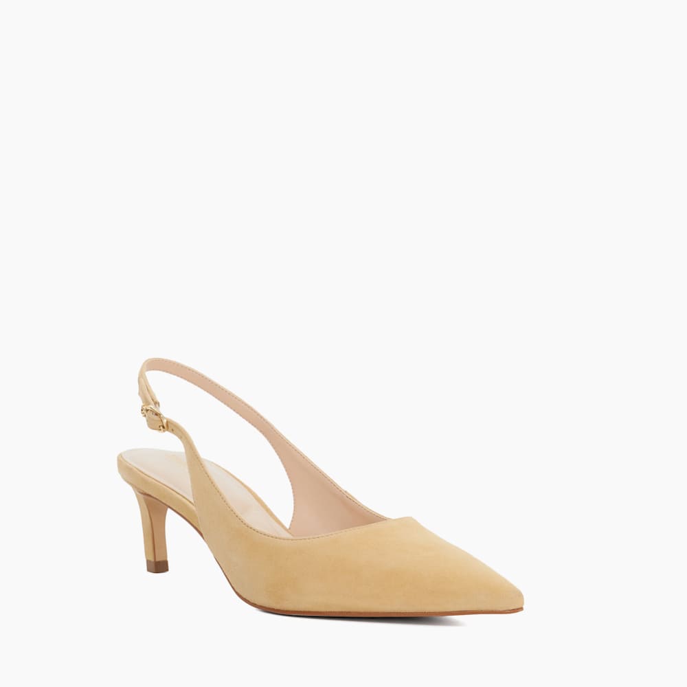 Celinna Rouge, Escarpins à bout pointu à talons bobines Dune London