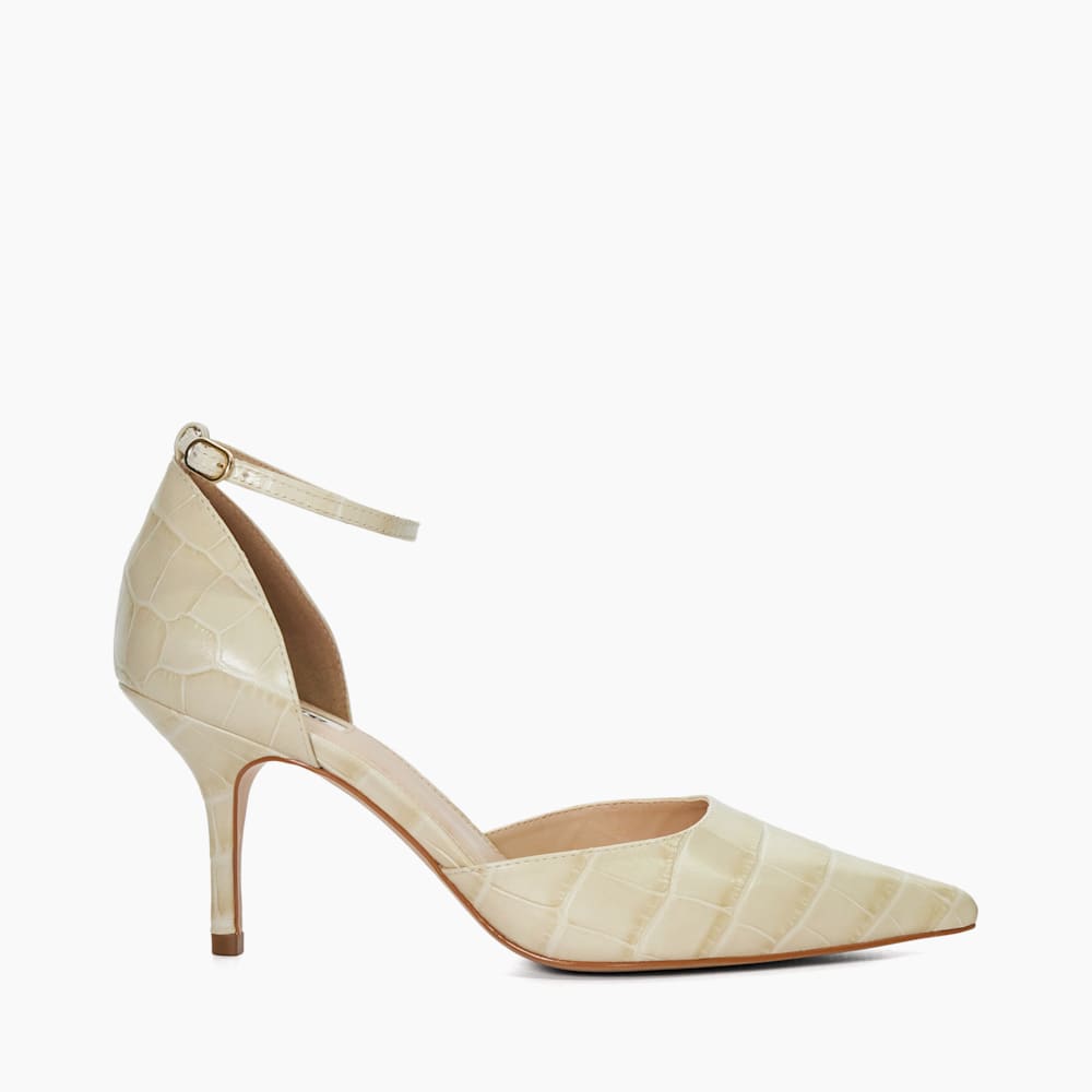 Cream ankle strap shoes deals