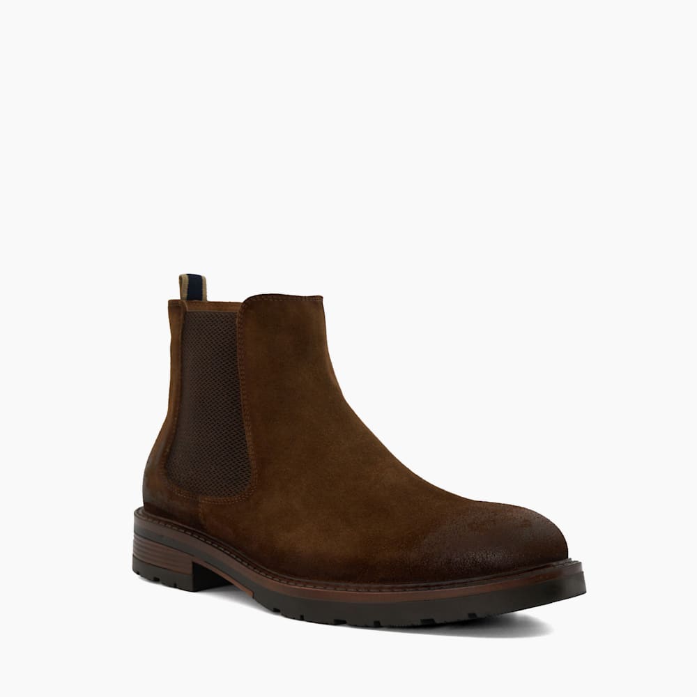 Cheltenham Tan Casual Suede Chelsea Boots Dune London