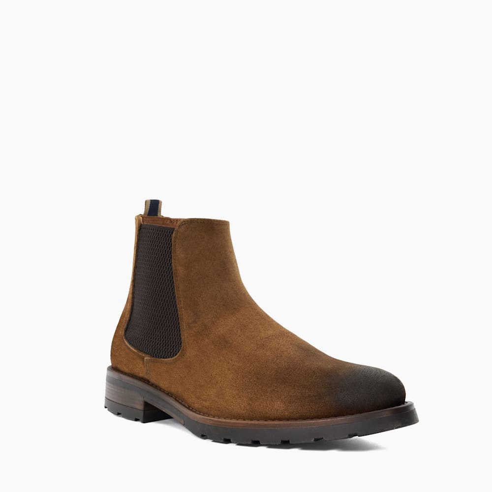 Tan faux suede chelsea boots cheap