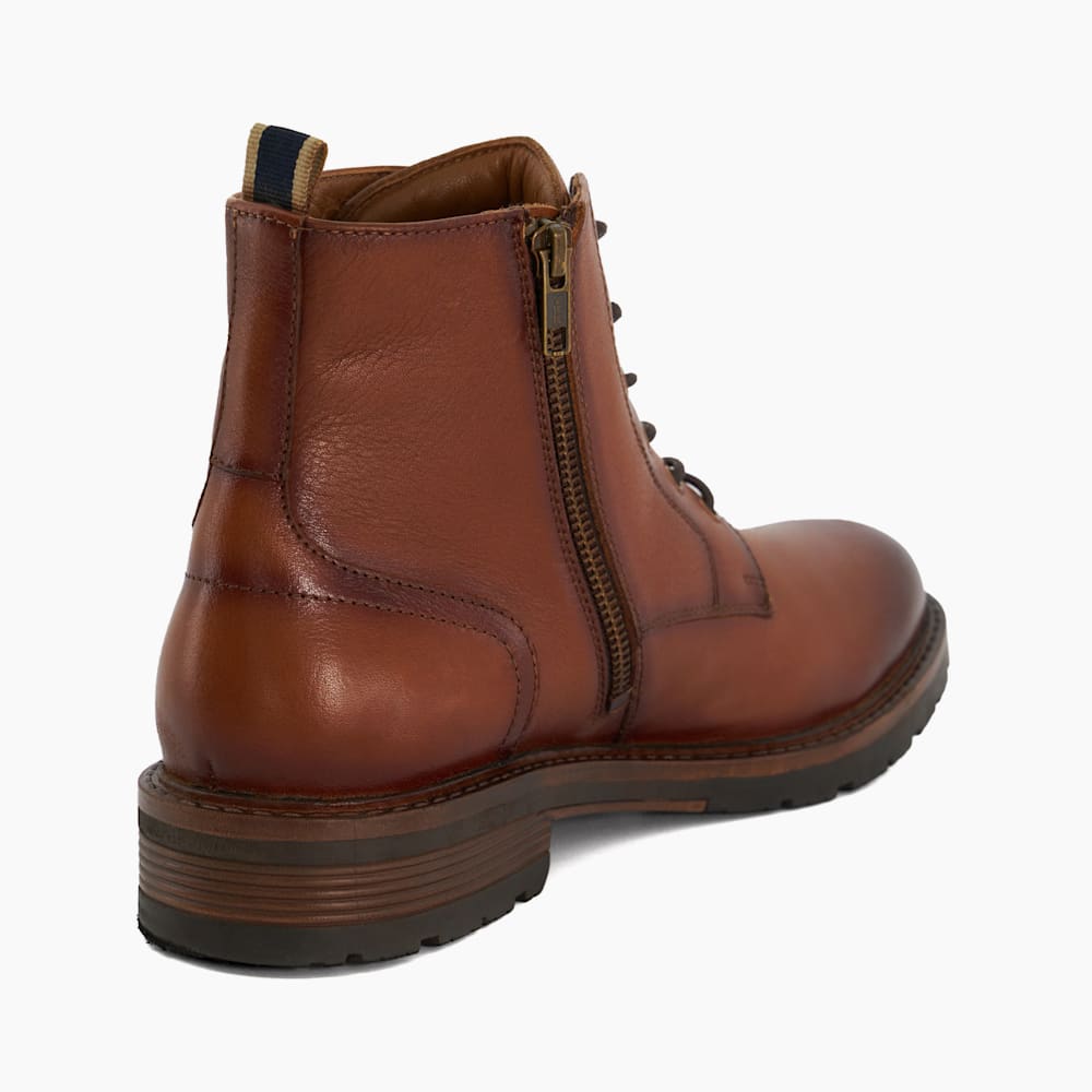 Cheshires Tan Casual Lace Up Boots Dune London